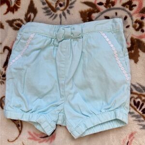 Janie and Jack Aqua Shorts with White Accents